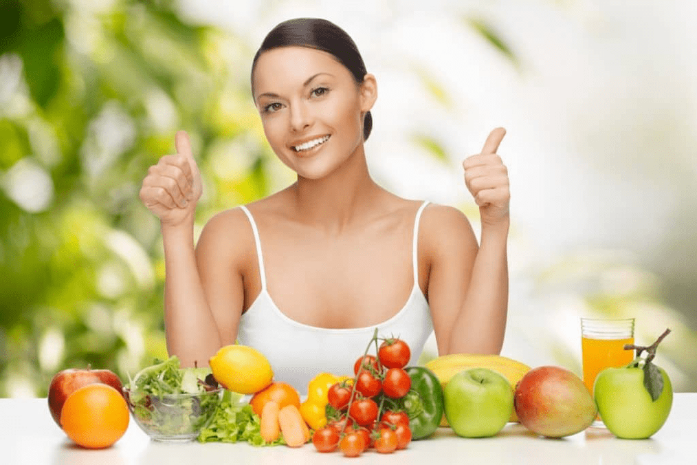 diétás gyümölcsök és zöldségek